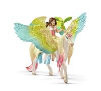 Schleich Bayala 70566 Fairy Surah with Glitter Pegasus, Multicolor, 16 x 15 x 18 cm