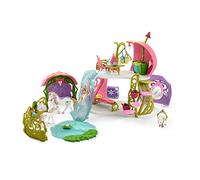 Schleich bayala 42445 Glittering flower house with unicorns, lake and stable