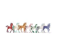 Schleich bayala 7-Piece Gemstone Collectible Unicorn Toy Set with 7 Unique Toy Unicorn Collectibles