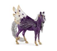 Schleich Bayala - 7" Star Pegasus Figurine with Starry Wings - Magical Winged Horse Toy with Glitter Body - Kids Ages 5+ | 70579