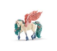 SCHLEICH Bayala 70590 Majestic Sparkle Flower Pegasus - Magical Toy Figurine with Glittery Detail, Part of BAYALA Theme World - Toy Pegasus Gift for Girls, Boys, Kids Agess 5-12