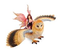 Schleich Bayala Fairy in Flight on Glam Owl Plastic Animal Toy 70713