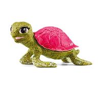 SCHLEICH Bayala 70759 Pink Sapphire Turtle Toy Figurine - Enchanting Mythical Pink Sapphire Turtle Toy - Deep Sea Creature Ocean Animal Figure - Turtle Toy for Kids Ages 5+