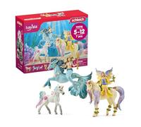 SCHLEICH Bayala - 7 PC Mermaid, Unicorn and Fairy Toy Starter Set for Girls and Boys - Cute Fairies and Unicorn Figures with Accessories - Fantasy Figurine Animal Playset for Kids Ages 5+ | 72178