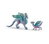 Schleich Bayala Blossom Dragon Mother and Baby Toy Figures