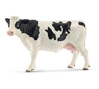 SCHLEICH 13797 Holstein Cow Farm World Toy Figure, Realistic Animal Figurine for Kids Ages 3-8