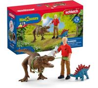 Schleich Dinosaurs - 5Pc Tyrannosaurus Rex Attack Playset - Kids 4+ | 41465 | Dinosaur Figurine, Realistic Animal Toys, Dino Figure for Boys and Girls, Screen-Free Imaginative Pretend Play