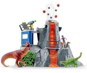 Schleich Dinosaurs - 60Pc Volcano Expedition Base Camp - Kids 4+ | 42564
