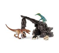 Schleich Dinosaurs - Dino Set With Cave Playset - Kids Ages 4+ | 41461 | Dinosaur Figurine, Realistic Animal Toys, Dino Figure for Boys and Girls, Screen-Free Imaginative Pretend Play