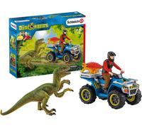 Schleich Dinosaurs Escape On Quad In Front Of The Velociraptor 41466