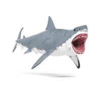 Schleich Dinosaurs - 11" Megalodon Shark Figurine - Durable Prehistoric Dinosaur Toys - Realistic Shark Toys for Boys and Girls - Fun Bathtub Animal Figures for Toddlers and Kids Ages 5+ | 15055