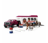 Schleich Dually Truck with Horse Trailer Playset