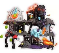 SCHLEICH Eldrador - 119PC Smashrador Master Cave Fortress BattleCave Playset - Light Up LED Toy with 18 Battle Functions - With 4 BattleCaves and 6 Eldrador Creatures for Boys, Girls - Kids Ages 7+