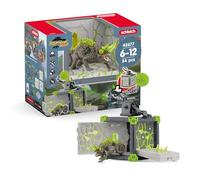 SCHLEICH Eldrador Creatures - 34 PC Stone Battle Cave with Chameleon Toy Playset - Lizard Figurine for Boys and Girls with Expandable Fortress - Interactive, Imaginative Play for Kids Ages 7+ | 42676