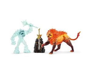 SCHLEICH Eldrador 42455 Battle for the Superweapon - Frost Monster vs. Fire Lion, multi-colour