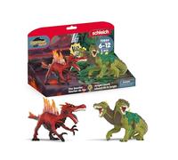 SCHLEICH Eldrador Creatures - 2PC Lava vs Jungle World Playset with Fire Dinosaur and Jungle Lizard - Fun Durable Monster Toys for Boys and Girls - Beast Fantasy Toys for Kids Ages 7+ | 70834