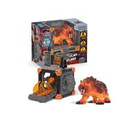 Schleich Eldrador Creatures - 31PC Battle Cave with Lava Bear Playset - Interactive Cave with Pretend Weapon - Fantasy Toys for Kids Ages 7+ | 42732