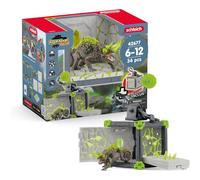 Schleich Eldrador Creatures-34 PC Stone Battle Cave with Chameleon Toy Playset-Lizard Figurine-Interactive, Imaginative Play for Kids Ages 7+ | 42676