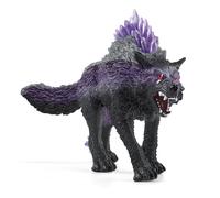 SCHLEICH 42554 Eldrador Creatures Mythical Shadow Wolf Monster Figure - Featuring Purple Coat and Translucent Back Crystals, Very Durable Monster Toys Gift for Boys, Girls, Kids Ages 7+