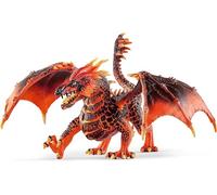 Schleich Eldrador Creatures - 20cm Lava Dragon Toy - Movable Wing Action Figure for Boys and Girls - Mythical Creature Figures - Fantasy Beast Figurine - Red Monster Dragon Toys - Kids Ages 7+ | 70138