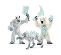 SCHLEICH Eldrador Creatures Monster Toys 3-Piece Gift Set Including Ice Monster, Ice Tiger and Blizzard Bear from The Ice World of Eldrador
