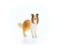 SCHLEICH Farm World - 13998-3" Realistic Collie Figurine - Durable Dog Figure for Children - Farm Animal Toys for Boy and Girls - Educational Toys For Toddlers and Kids Ages 3+