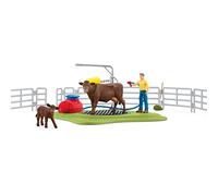 Schleich Farm World Happy Cow Wash Figure Multicolor Kids