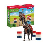 SCHLEICH Farm World Cowgirl Barrel Racing Fun Toy Playset