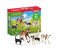 schleich 42386 FARM WORLD Tier-Mix, ab 3 Jahren, FARM WORLD - Spielfigur, 10 x 1