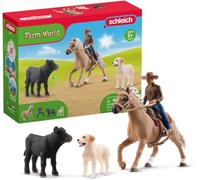 Brand New, Schleich Farm World 42578 Rodeo Calf Adventure Playset