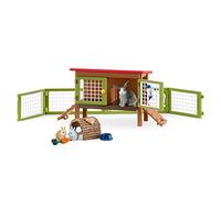 Schleich Farm World Rabbit Hutch Figure Multicolor