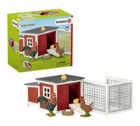 Schleich Farm World Chicken Coop 42421 Farm Animals Rooster Hen Chick