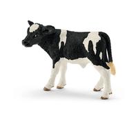SCHLEICH Farm World Holstein Calf Toy Figure, Black/White, 3 to 8 Years (13798)
