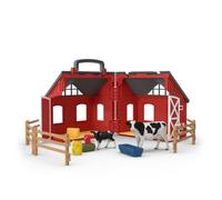 Schleich Farm World - Portable Barn Playset - Kids Ages 3+ | 42826