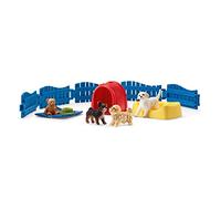 Schleich Farm World Puppy Pen and Puppy Toy Figures
