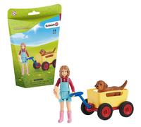 Schleich Farm World Puppy Wagon Ride Schleich Multicolor