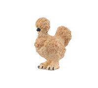 SCHLEICH Farm World - Cute, 4cm Silkie Chicken Toy for Kids. Realistic, Hand-Painted Farm Animal Toys for Boys and Girls. Fun Figure for Screen-Free Learning for Children and Toddlers Ages 3+ 14891