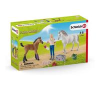 Schleich Farm World Veterinarian Visit For The Mare And The Foal 42486