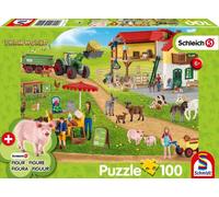 Schleich Farmers' Market (Includes 1 figure) - 100 Piece Children's jigsaw