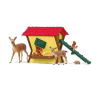 Schleich Farm World - 18Pc Feeding the Forest Animals Set - Kids 3+ | 42658