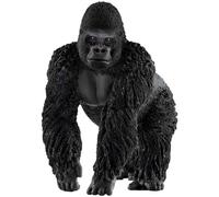 SCHLEICH WILD LIFE 14770 Realistische Gorilla Männchen Tiere Figur - Realistisches Gorillamännchen - Tiere Figuren Sets für Fantasievolles Spiel ab 3 Jahren