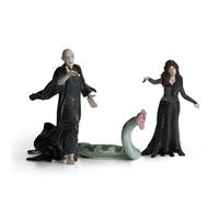 SCHLEICH Harry Potter - 3PC Voldemort, Bellatrix Lestrange and Nagini Figurines - Harry Potter Set - Wizarding World Collectible Figures for Kids and Adults - Ages 6+ | 42684