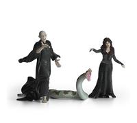 SCHLEICH Harry Potter - 3PC Voldemort, Bellatrix Lestrange and Nagini Figurines - Harry Potter Set - Wizarding World Collectible Figures for Kids and Adults - Ages 6+ | 42684