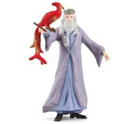 SCHLEICH Harry Potter - Albus Dumbledore & Fawkes the Phoenix Figurines - 2 PC Harry Potter Set - Wizarding World Collectible Figures for Kids and Adults - Toys for Ages 6+ | 42637