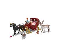 Schleich Horse Club - 2025 Festive Horse Club Advent Calander - Includes 31 Toys Including Mare, Sleigh, 2 Riders, Reindeer, Dog Figure - Holiday Event Calendar for Christmas - Kids Ages 5+ | 99179
