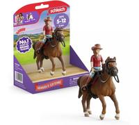 Schleich Horse Club - 6Pc Horse Club Hannah & Cayenne - Kids 5+ | 42711