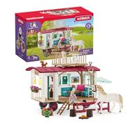Schleich Horse Club - 95PC Sofia's Secret Camper Playset with Removable Rooftop Balcony - Includes Camper, Horse and Rider Figurines and Accessories - Modular Play Set for Girls - Kids Ages 5+ | 42593