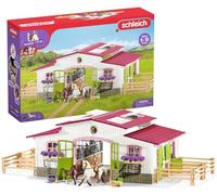 schleich HORSE CLUB -42344, 97-Piece Riding Center Horse Playset, Detailed Horseback Riding Center, Horse Playset with Rider, Horse Toys for Girls & Boys Ages 5+