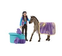 Schleich Horse Club Beauty Set with Kim 11 Piece Pocket Set for Girls and Boys Ages 4+