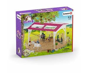Schleich Horse Club Riding School Figurine Set With Rider & Horses 42389